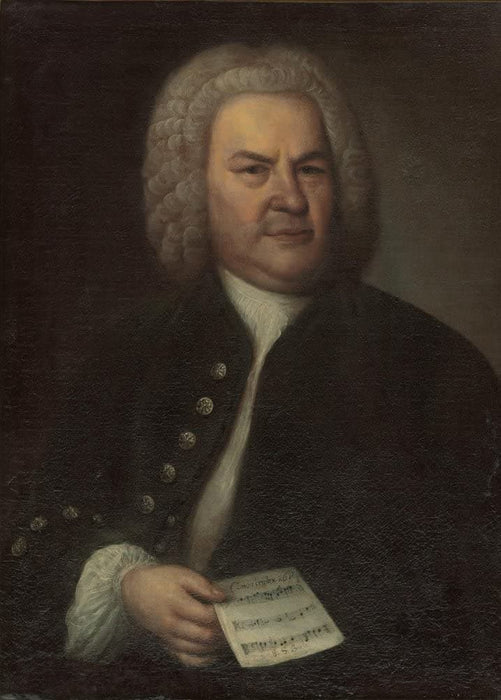 Vintage Classical Music and Opera 'A Portrait of J.S Bach', 1746, by Elias Gottlob Haussmann, Reproduction 200gsm A3 Vintage Music Poster