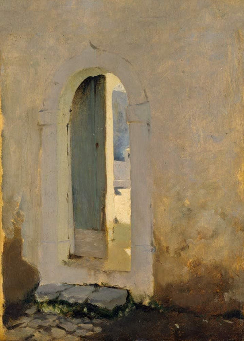 John Singer Sargent 'Open Doorway, Morocco', U.S.A, 1879-80, Reproduction 200gsm A3 Vintage Classic Art Poster