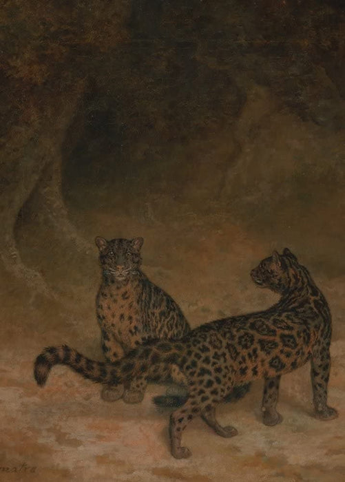 Jacques Laurent Agasse 'Clouded Leopards, Detail', Switzerland, 1825, Reproduction 200gsm A3 Vintage Classic Art Poster