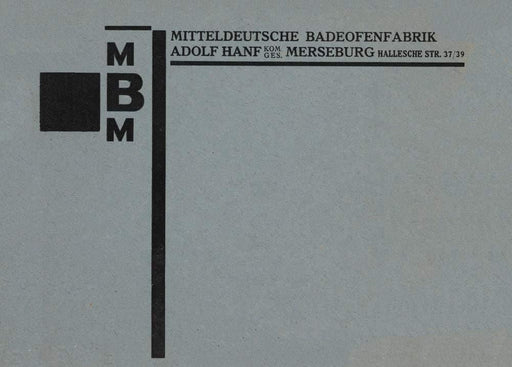 Franz Wilhelm Seiwert 'MittelDeutsche Badeofenfabrik', Germany, 1920-30's, Reproduction 200gsm A3 Vintage Bauhaus Constructivism Art Poster - World of Art Global Limited
