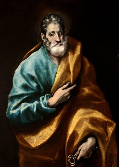 El Greco 'St. Peter, Detail', 1610-1614, Spain, Reproduction 200gsm A3 Classic Art Poster - World of Art Global Limited