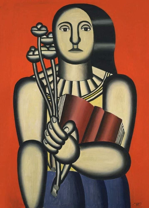 Fernand Leger 'Woman with a Book', France, 1923, Reproduction 200gsm A3 Vintage Classic Art Poster - World of Art Global Limited