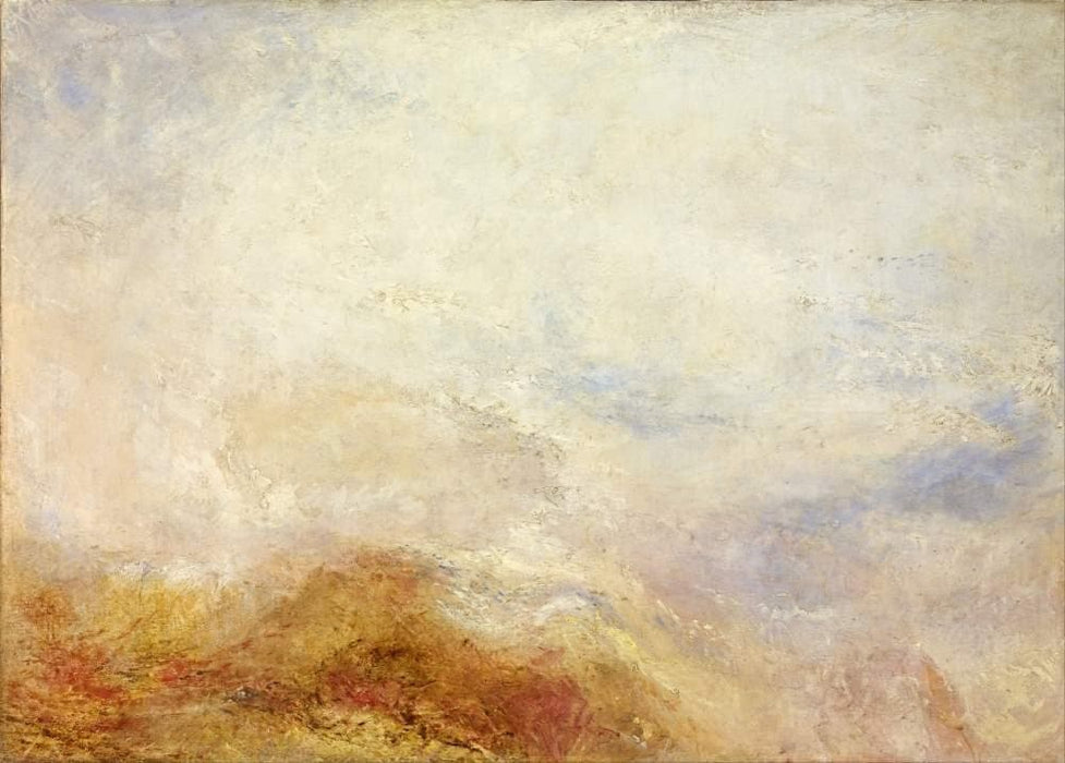 J.M.W Turner 'A Mountain Scene, Val d'Aosta, Italy', England, 1845, Reproduction Vintage 200gsm A3 Classic Art Poster