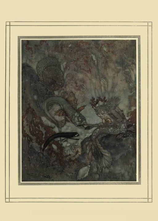 Edmund Dulac 'The Mermaid', from 'Stories from Hans Christian Andersen', France, 1911, Reproduction 200gsm A3 Vintage Classic Art Poster - World of Art Global Limited