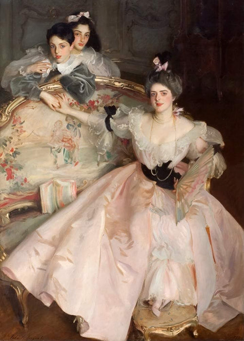 John Singer Sargent 'Mrs Carl Meyer and her Children, Detail', U.S.A, 1896, Reproduction 200gsm A3 Vintage Classic Art Poster