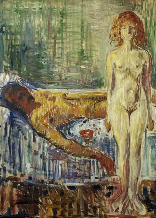 Edvard Munch 'Death of Marat II, Detail', Norway, 1907, Reproduction 200gsm A3 Vintage Classic Art Poster - World of Art Global Limited