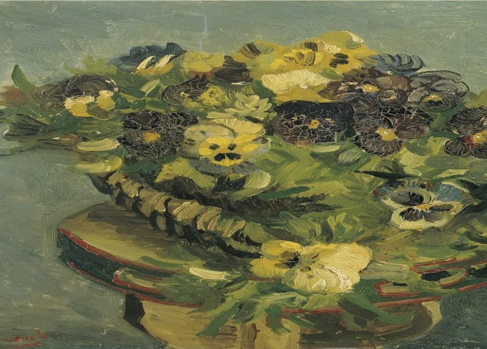 Vincent Van Gogh 'Basket of Pansies on a Small Table, Detail', 1887, Netherlands, Reproduction 200gsm A3 Vintage Classic Art Poster