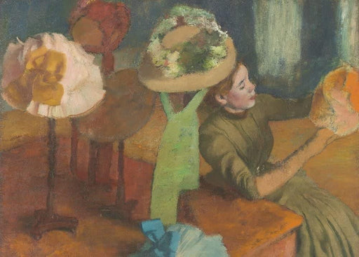 Edgar Degas 'The Millinery Shop, Detail', France, 1879-90, Impressionism, Reproduction 200gsm A3 Vintage Classic Art Poster - World of Art Global Limited