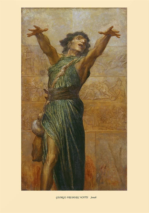 George Frederic Watts 'Jonah', England, 1894, Reproduction 200gsm A3 Vintage Classic Art Poster - World of Art Global Limited