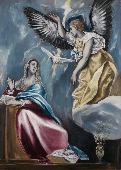 El Greco 'The Annunciation, Detail', 1595-1600, Spain, Reproduction 200gsm A3 Classic Art Poster - World of Art Global Limited