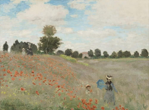 Claude Monet 'Red Poppies at Argenteuil', France, 1873, Reproduction Vintage 200gsm A3 Classic Poster - World of Art Global Limited