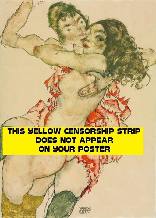 Egon Schiele 'Two Women Embracing', Austria, 1915, Reproduction 200gsm A3 Vintage Classic Art Poster - World of Art Global Limited