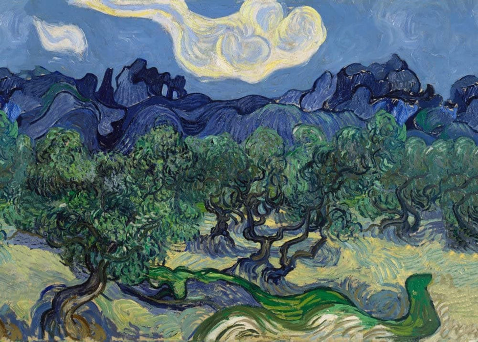 Vincent Van Gogh 'The Olive Trees', 1890, Netherlands, Netherlands, Reproduction Vintage 200gsm A3 Classic Poster