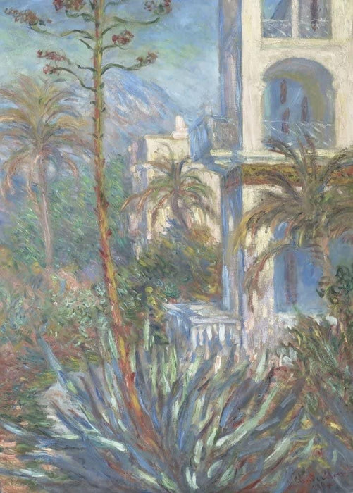 Claude Monet 'Villas at Bordighera, Detail', France, 1884, Impressionism, Reproduction 200gsm A3 Vintage Classic Art Poster - World of Art Global Limited
