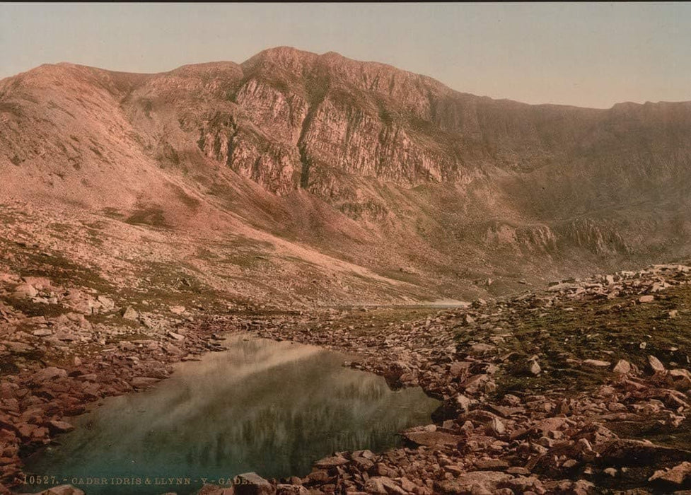 Vintage Travel Wales 'Cader Idris and Llyn-y-Cader', Circa 1890-1910, Reproduction 200gsm A3 Vintage Photography Travel Poster