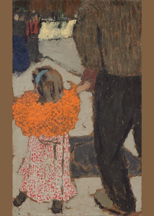 Edouard Vuillard 'Child Wearing a Red Scarf', France, 1891, Impressionism, Reproduction 200gsm A3 Vintage Classic Art Poster - World of Art Global Limited