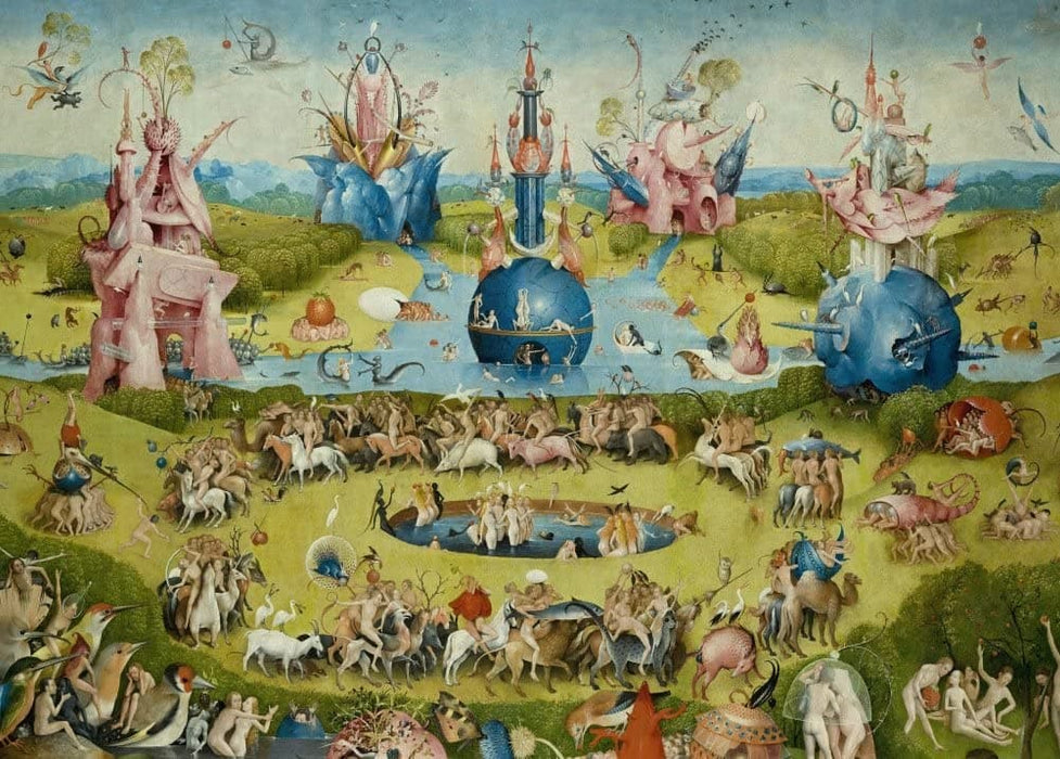 Hieronymus Bosch 'The Garden of Earthly Delights, More Detail', Netherlands, 1480-1505, Reproduction 200gsm A3 Vintage Classic Art Poster