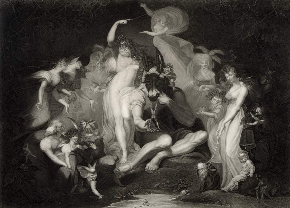 Vintage Film and Theatre 'Shakespeare. A Midsummer Night's Dream', Switzerland, 1796, Henri Fuseli, Reproduction 200gsm A3 Vintage Shakespeare Poster