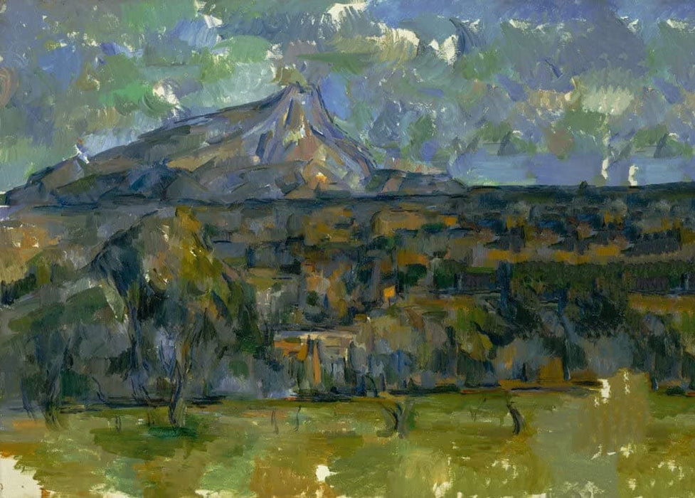 Paul Cezanne 'Mont Sainte-Victoire', France, 1902, Reproduction 200gsm A3 Vintage Classic Art Poster