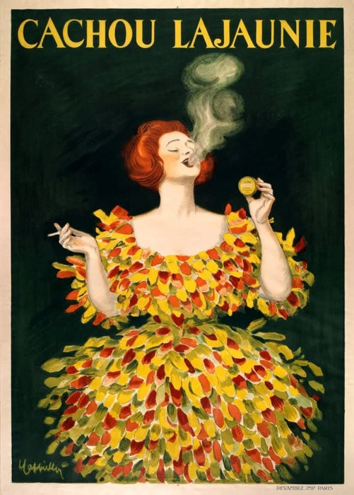 Vintage Groceries and Confectionery 'Cachou Lajaunie', France, 1900, Leonetto Cappiello, Reproduction 200gsm A3 Vintage Art Nouveau Poster