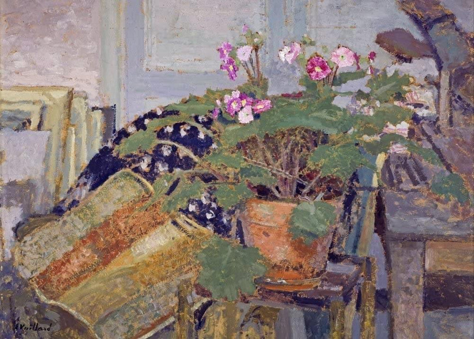 Edouard Vuillard 'Pot of Flowers, Detail', France, 1900, Impressionism, Reproduction 200gsm A3 Vintage Classic Art Poster - World of Art Global Limited