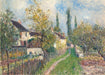 Alfred Sisley ' A Path at Les Sablons, Detail', 1883, British, Impressionism, Reproduction 200gsm A3 Vintage Classic Art Poster - World of Art Global Limited