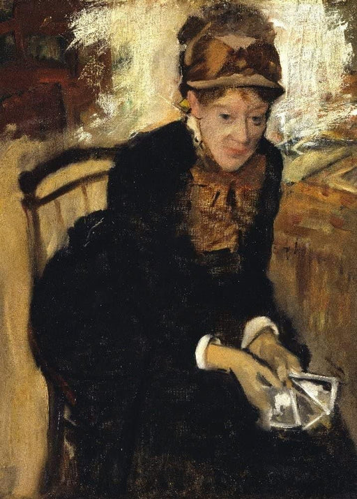 Edgar Degas 'Mary Cassatt, Detail', France, 1880-84, Impressionism, Reproduction 200gsm A3 Vintage Classic Art Poster - World of Art Global Limited