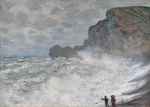 Claude Monet 'Rough Weather at Etretat', France, 1883, Impressionism, Reproduction 200gsm A3 Vintage Classic Art Poster - World of Art Global Limited
