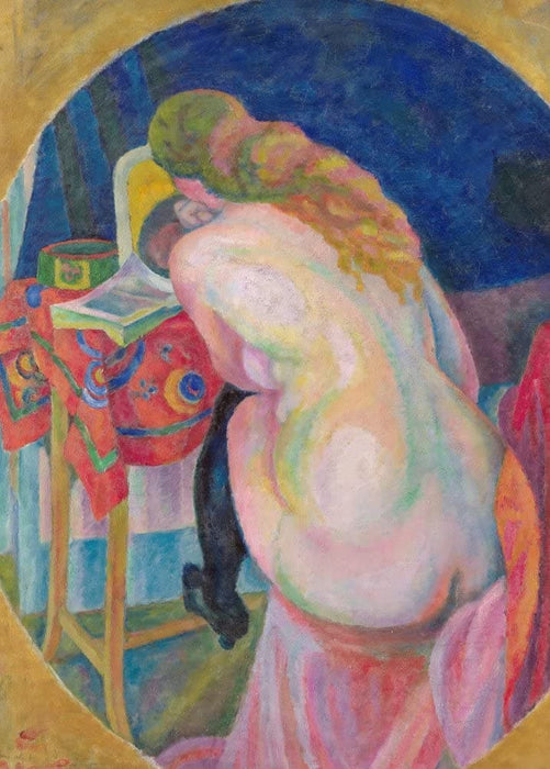 Robert Delaunay 'Nude Woman Reading', France, 1915, Reproduction 200gsm A3 Vintage Classic Art Poster