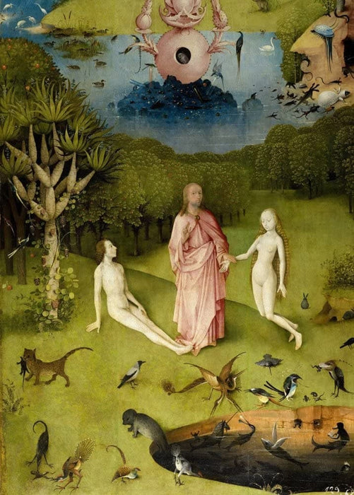 Hieronymus Bosch 'The Garden of Earthly Delights, Detail', Netherlands, 1480-1505, Reproduction 200gsm A3 Vintage Classic Art Poster