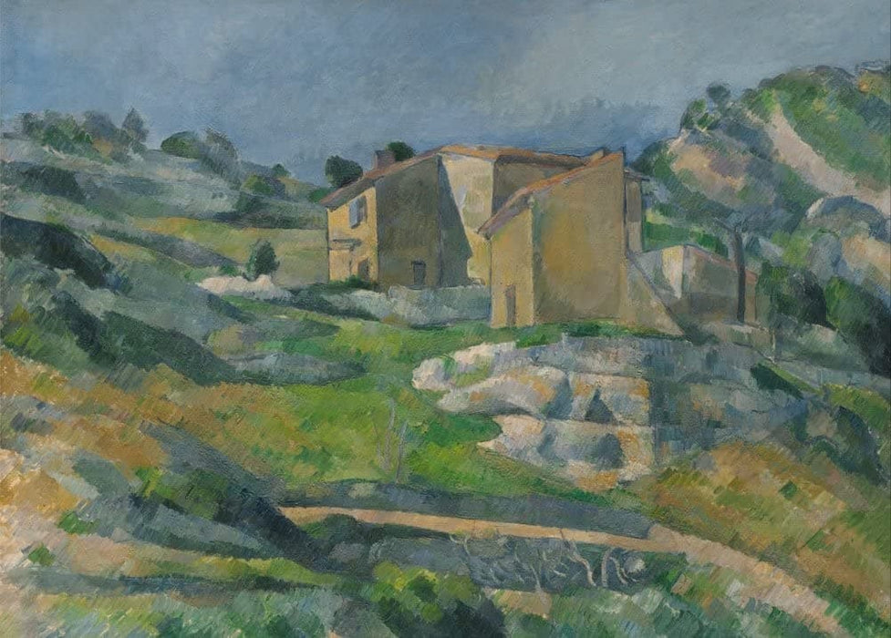 Paul Cezanne 'Houses in Provence, The Riaux Valley Near L'Estaque', France, 1883, Reproduction 200gsm A3 Vintage Classic Art Poster