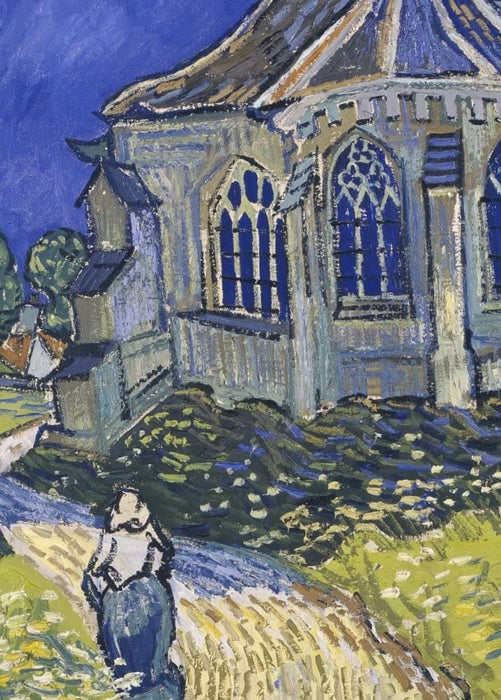 Vincent Van Gogh 'The Church in Auvers-sur-Oise, View from The Chevet, Detail', 1890, Netherlands, Reproduction 200gsm A3 Vintage Classic Art Poster