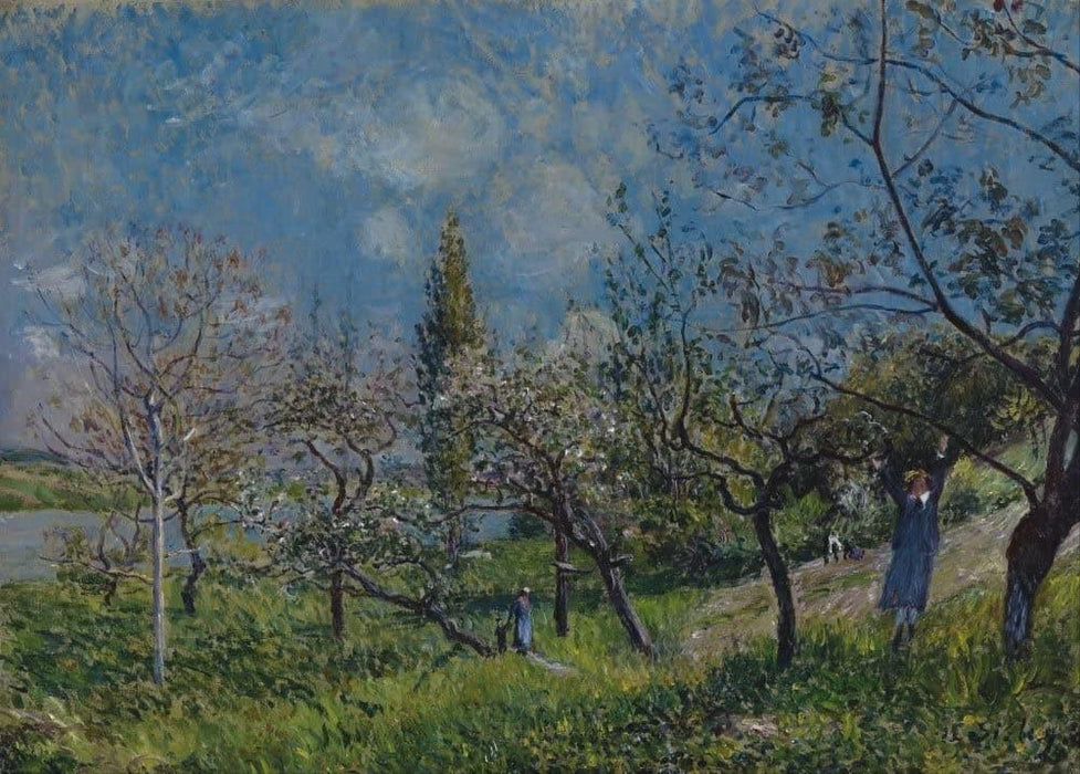 Alfred Sisley 'Banks of The Loing. Autumn Effect', 1881, British, Impressionism, Reproduction 200gsm A3 Vintage Classic Art Poster - World of Art Global Limited