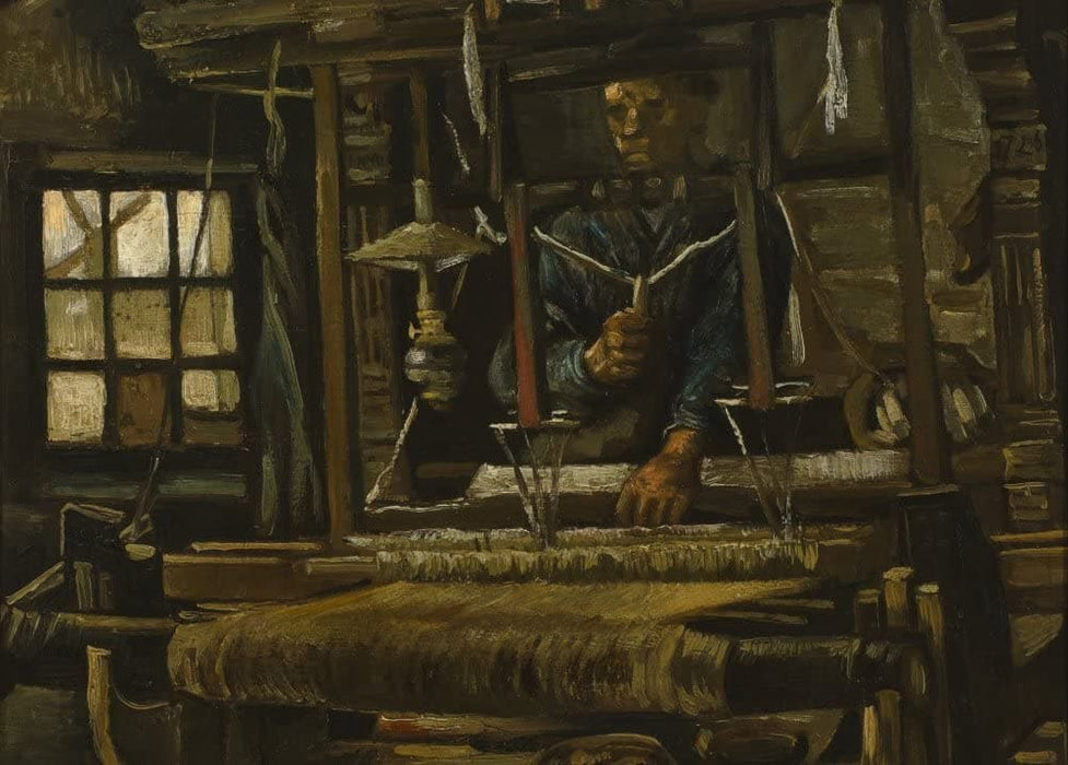Vincent Van Gogh 'A Weaver's Cottage, Detail', 1884, Netherlands, Reproduction 200gsm A3 Vintage Classic Art Poster