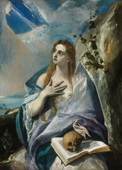 El Greco 'The Penitent Magdalene, Detail', 1576-78, Spain, Reproduction 200gsm A3 Classic Art Poster - World of Art Global Limited