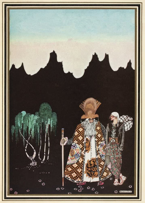 Kay Nielsen 'The Widow's Son', from 'East of The Sun and West of The Moon', Denmark, 1914, Reproduction 200gsm A3 Vintage Classic Art Nouveau Poster