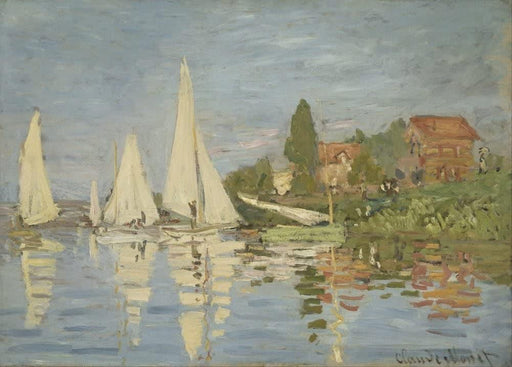 Claude Monet 'Regatta in Argenteuil', France, 1872, Impressionism, Reproduction 200gsm A3 Vintage Classic Art Poster - World of Art Global Limited