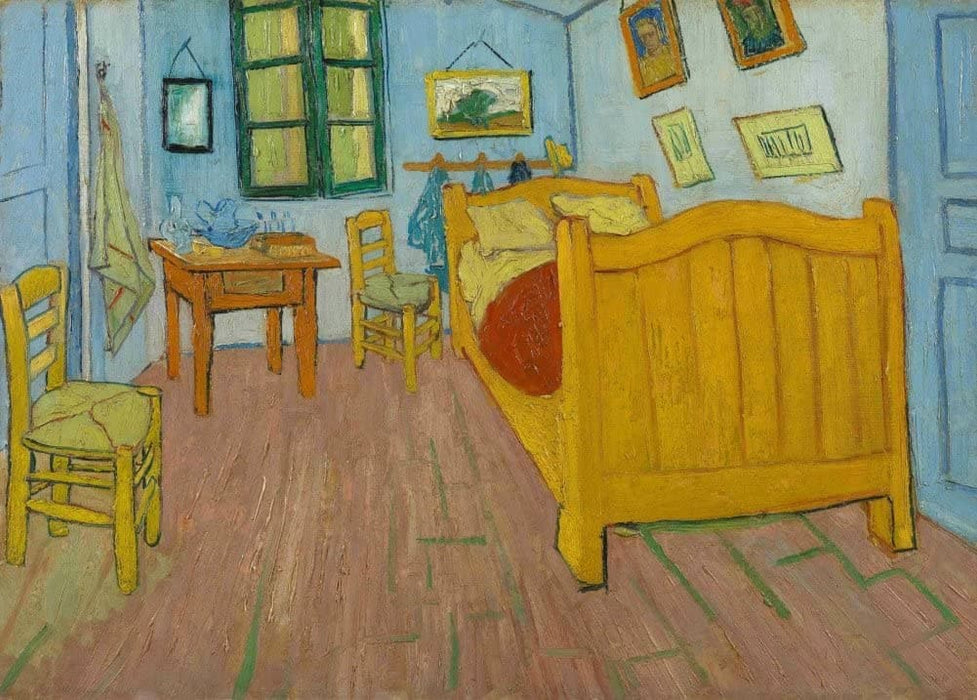 Vincent Van Gogh 'Bedroom in Arles', First Version, 1888, Netherlands, Reproduction 200gsm A3 Vintage Classic Art Poster