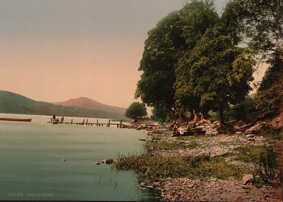 Vintage Travel Wales 'Lake Bala', Circa 1890-1910, Reproduction 200gsm A3 Vintage Photography Travel Poster