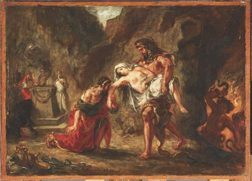 Eugene Delacroix 'Hercules and Alcestis', 1862, Reproduction 200gsm A3 Vintage Poster - World of Art Global Limited