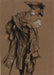 Adolph von Menzel 'Artists Model, Seen in Back View, Putting on an Eighteenth-Century Uniform', German Realism, 1800's, Reproduction 200gsm A3 Vintage Classic Art Poster - World of Art Global Limited