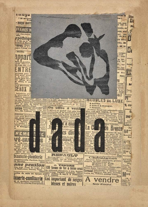 Vintage Dada 'Dada 4-5. Jean Hans ARP', Switzerland, 1919, Reproduction 200gsm A3 Vintage Dada Poster