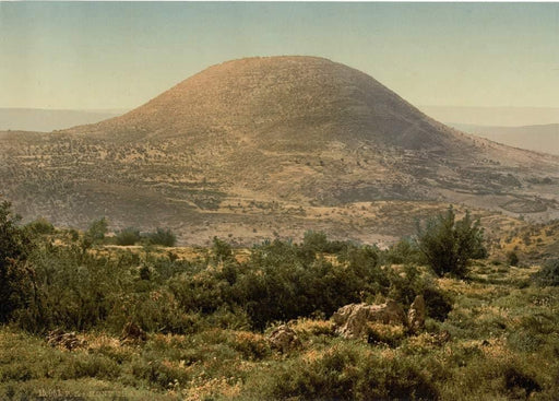 Mount Tabo, Holy Land Antique Photo, 1890's, Reproduction 200gsm A3, Israel, Palestine, Vintage Travel Poster - World of Art Global Limited