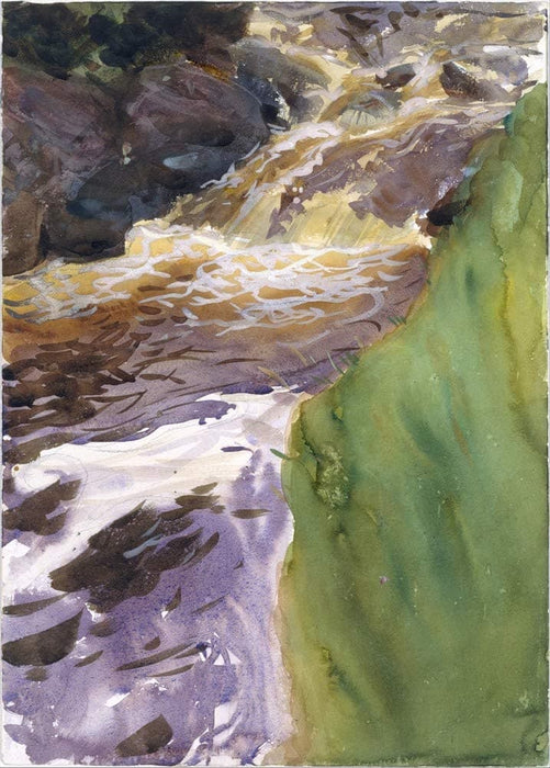 John Singer Sargent 'Rushing Water', U.S.A, 1901-07, Reproduction 200gsm A3 Vintage Classic Art Poster