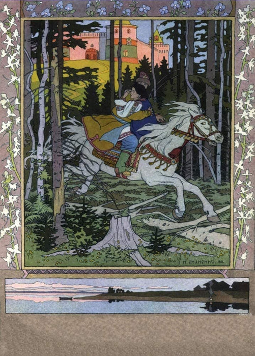 Ivan Bilibin 'Maria Morevna', Russia, 1900, Reproduction 200gsm A3 Vintage Classic Art Poster