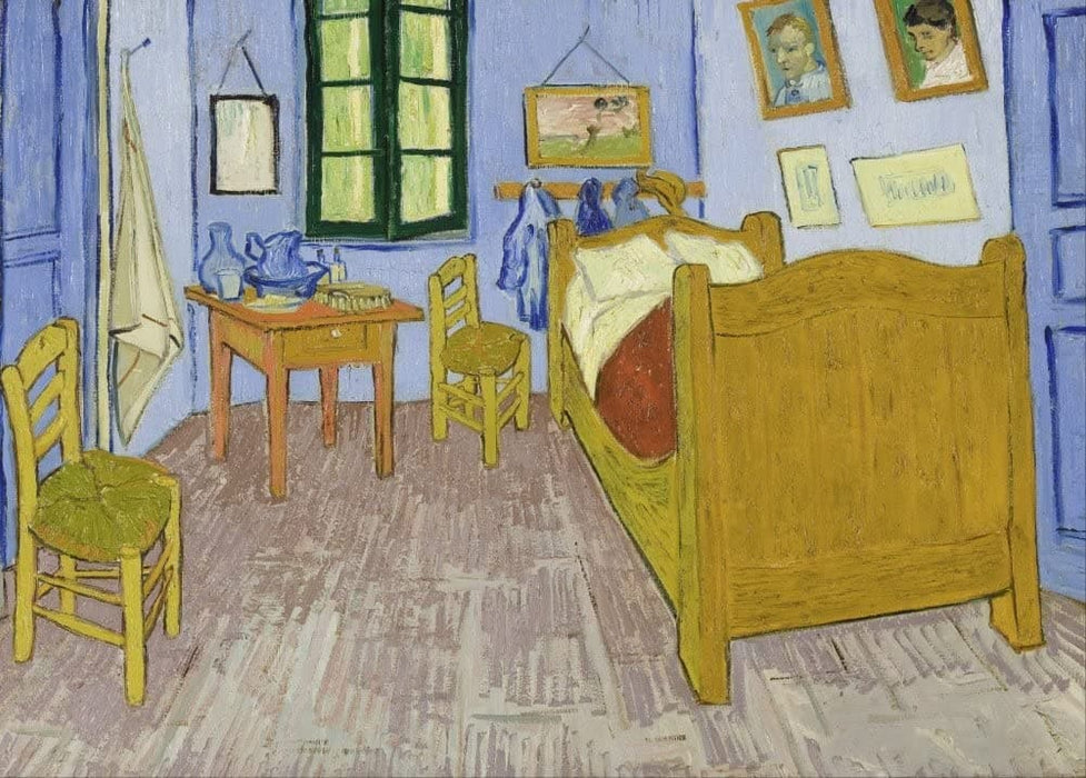 Vincent Van Gogh 'Bedroom in Arles', Second Version, 1889, Netherlands, Reproduction 200gsm A3 Vintage Classic Art Poster