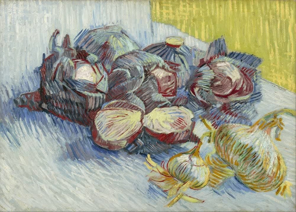 Vincent Van Gogh 'Red cabbages and Onions', 1887, Netherlands, Reproduction 200gsm A3 Vintage Classic Art Poster