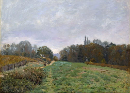 Alfred Sisley 'Landscape at Louveciennes', 1873, British, Impressionism, Reproduction 200gsm A3 Vintage Classic Art Poster - World of Art Global Limited