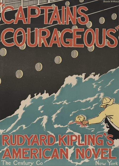 Vintage Toys, Nursery and Fairytales 'Rudyard Kipling's Captains Courageous', England, 19th Century, Reproduction 200gsm A3 Vintage Children's Poster