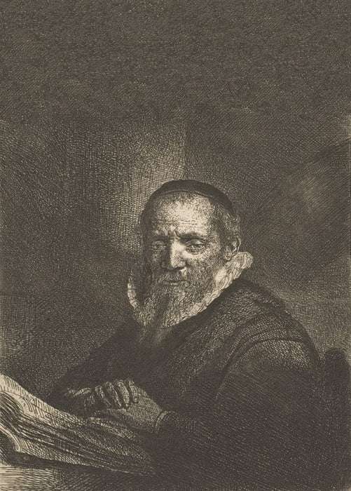 Rembrandt 'Jan Cornelis Sylvius', Netherlands, 1633, Reproduction 200gsm A3 Vintage Classic Art Poster